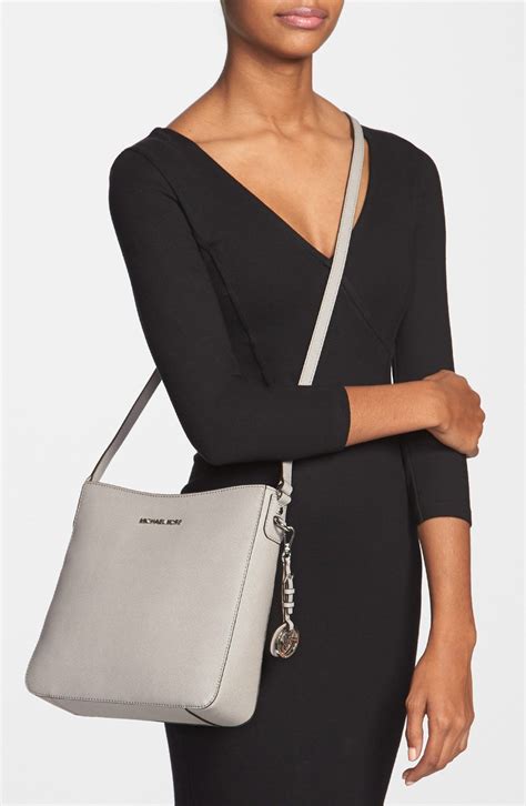 michael kors grey handbag|michael kors grey crossbody bag.